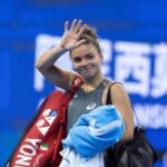 Jasmine Paolini saluta il pubblico