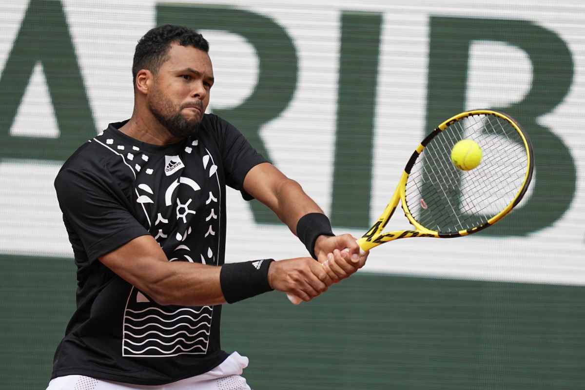 Jo Wilfried Tsonga in azione 