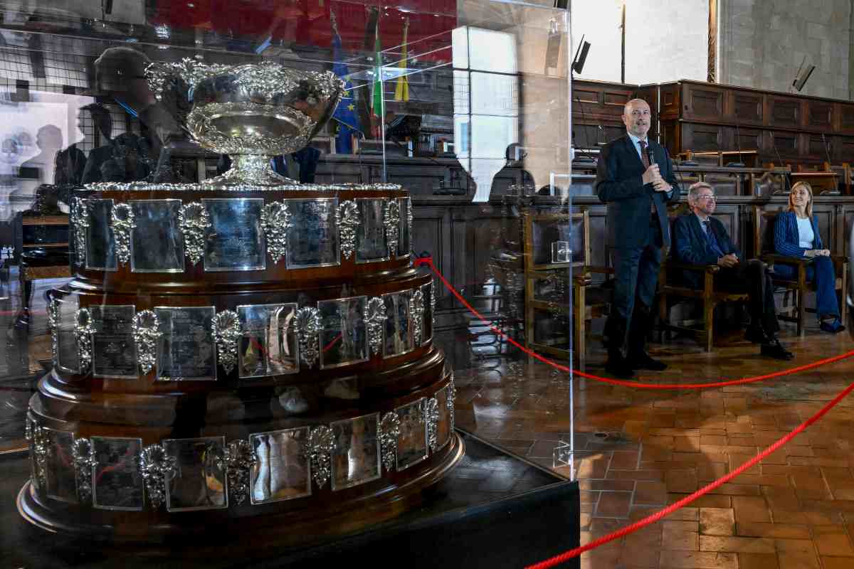 La Coppa Davis in esposizione