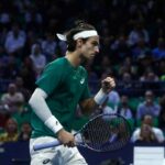 Musetti esulta in campo