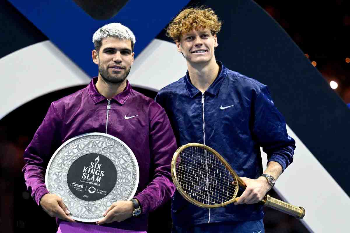 Sinner e Alcaraz premiati al Six Kings Slam