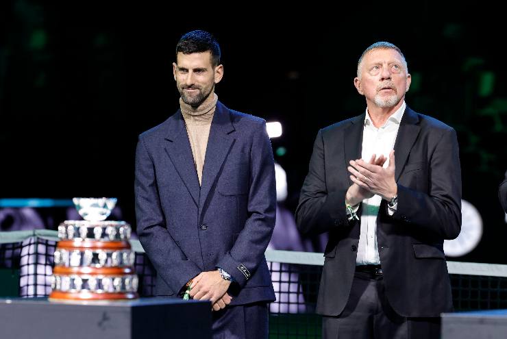 Novak Djokovic e Boris Becker