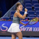 Jasmine Paolini esulta