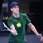 Jannik Sinner in allenamento