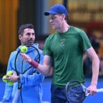 Sinner insieme al coach Simone Vagnozzi