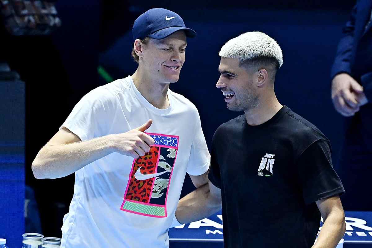 Sinner e Alcaraz insieme in allenamento