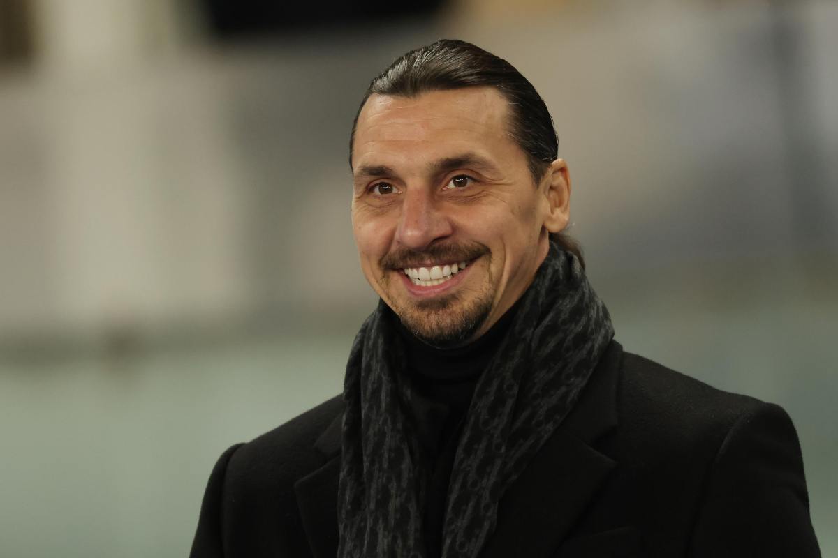 Ibrahimovic immortalato sorridente